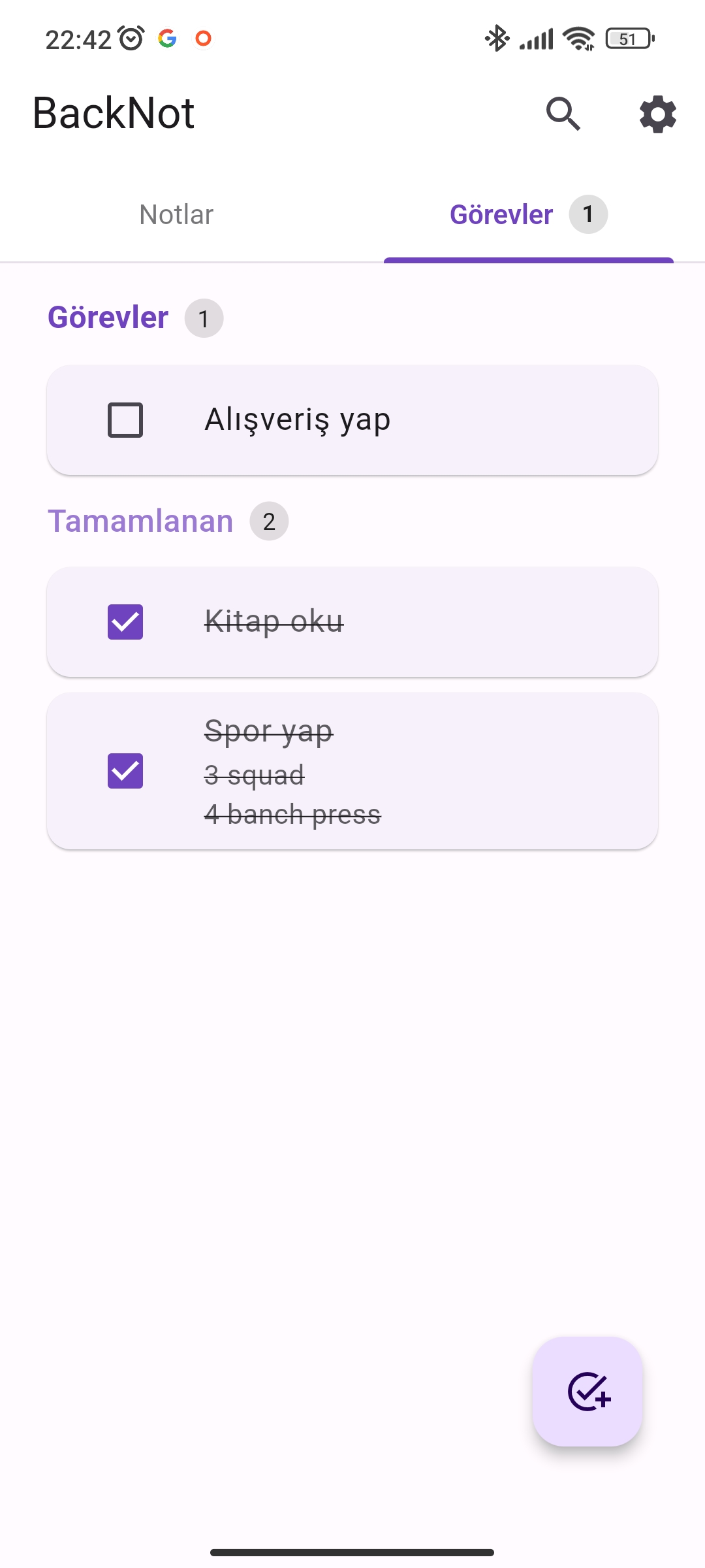 BackNot Screenshot 2