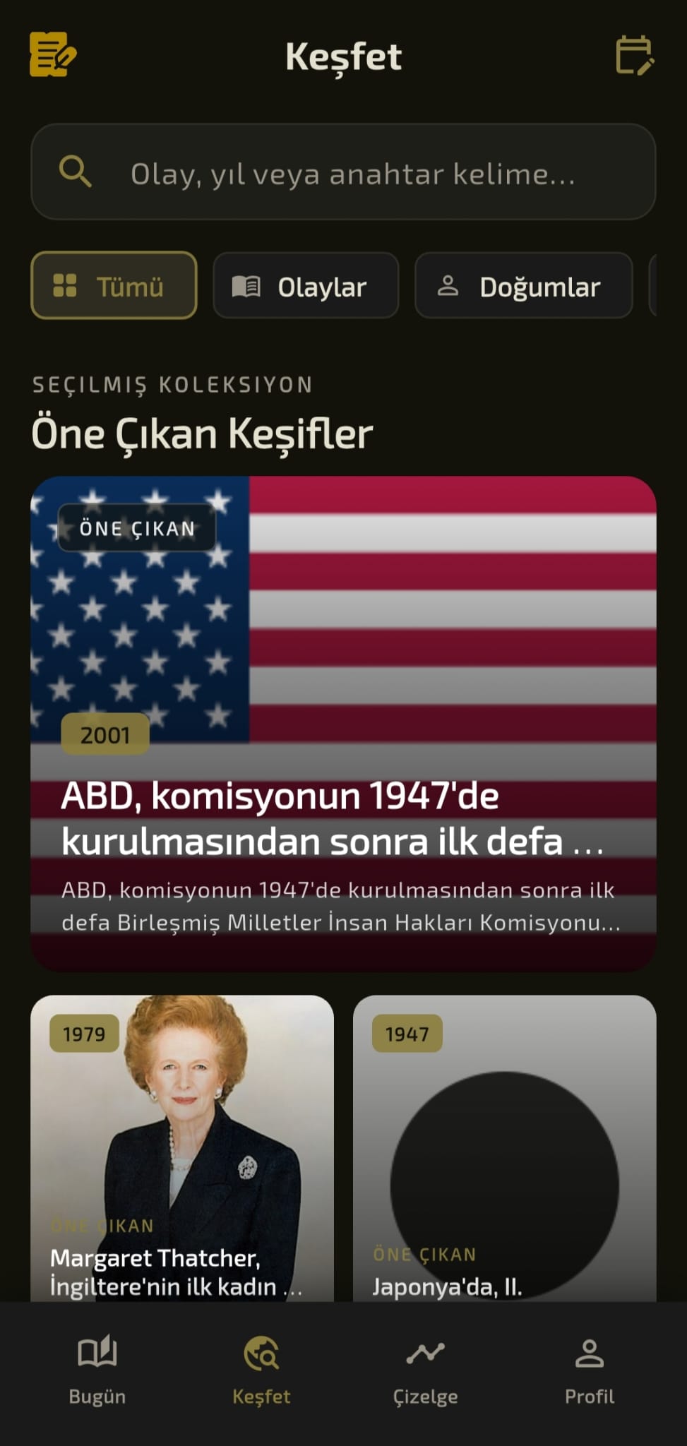Tario ana ekran ve bugün tarihte